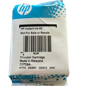 HP Instant Ink 62 EXP unbekannte dreifarbige Patrone - Bild 1 von 4