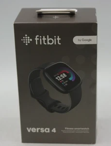 Fitbit Versa 4 -NEU- SCHWARZ-Fitness Smartwatch GPS Herzfrequenzmesser - KOSTENLOSER VERSAND - Bild 1 von 2