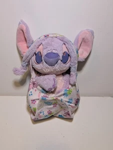 Disney Parks Babies Baby Angel Blanket Pouch Plush 12" Lilo & Stitch Stuffed B14 - Picture 1 of 11