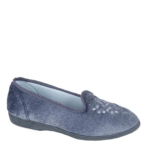 Zapatillas planas de terciopelo bordadas Sleepers Nieta para dama - Imagen 1 de 5