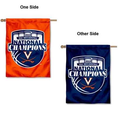 Virginia Cavaliers 2019 Mens Basketball National Champions Two Sided House Flag - Image 1 of 3