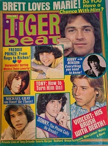 Tiger Beat Magazine April 1975 (Brett Loves Marie!, Freddie Prinze) EXC! - Picture 1 of 2