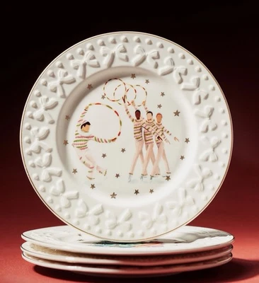ANTHROPOLOGIE ~New York City Ballet~Nutcracker~CANDY CANES~PLATE~2025~NIB~🍭