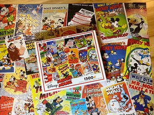 Ceaco Disney 1500 pc Mickey Mouse Movie Posters Interlocking Jigsaw Puzzle - Picture 1 of 4