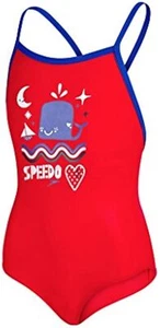 Speedo swimsuit girls Endurance Thinstrap 80 blue - navy - Picture 1 of 1