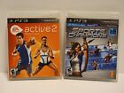 Pakiet PS3 Sports Champions & Active 2 oba w doskonałym stanie z broszurami.