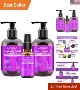Revitalizing Hair Growth Shampoo & Conditioner with Castor Oil & Rice Water - Picture 1 of 9