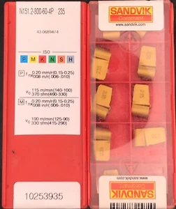 Sandvik Wendeplatten N151.2-800-60-4P 235 Wendeschneidplatten ***Neu*** - Picture 1 of 1