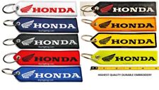 Honda Motorcycle ATV SXS Outboard Double Sided Embroidered Keychain Key Tag FOB 
