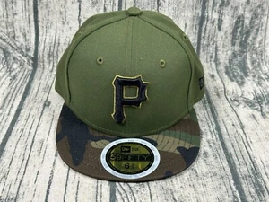 Pittsburgh Pirates New Era 59FIFTY Military Men's Fitted Hat Size 6 3/8" - Picture 1 of 6