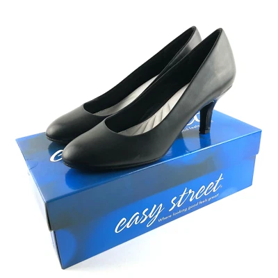 Bombas femininas Easy Street Passion tamanho 9 M (preto) - Imagem 1 de 4