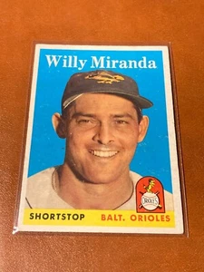 Willy Miranda #179 Orioles 1958 TOPPS Used Baseball Card - Picture 1 of 2