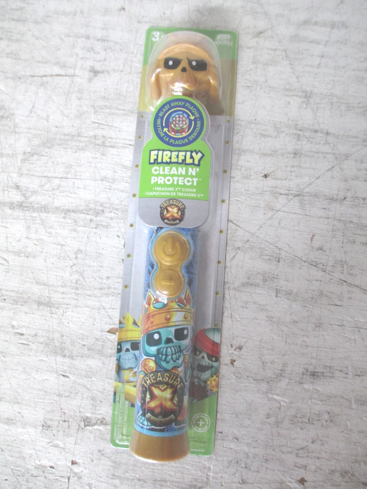 2x Firefly Clean N' Protect Treasure X Power Toothbrush With Antibacterial Cover