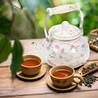  Enamel Teapot Mug with Lid Flowers Decorate Kettle Induction