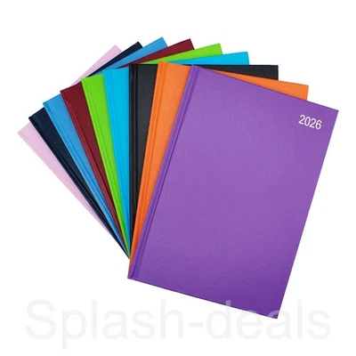 2026 A4 A5 Diary - Day a Page / Week to View Hardback Ribbon - Full Year Planner - Image 1 of 4