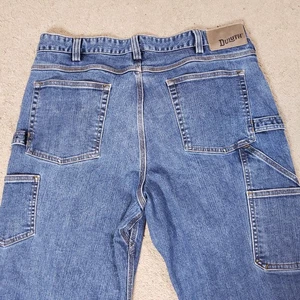 Duluth Flex Ballroom Relaxed Fit Jeans Mens 36x30 Denim Blue Carpenter Workwear - Picture 1 of 8