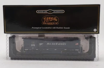 Atlas 10002414 HO Pan Am GP40 High Nose Locomotive Gold Series (Blue/White) #378 - Image 1 of 2