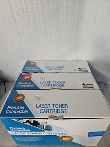 (3) Boxes OfficeMax C4182X Black Toner For HP 82X Laserjet 8100/8150 Series - Picture 1 of 4