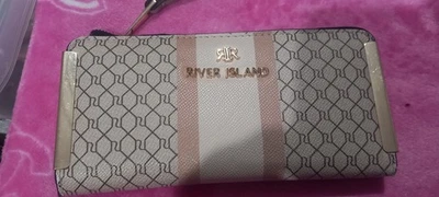 Cartera River Island marrón beige para mujer Foto 1 de 4