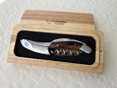 Laguiole En Aubrac Sommelier Waiter's Corkscrew, Grapevine Wood Handle, Wine ... — 第 1/4 张图片