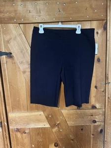 Bermuda donna Counterparts taglia 14P blu navy elasticizzato dimagrante nuovo senza etichette - Foto 1 di 5