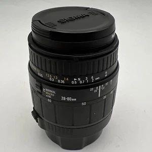 Sigma 28-80mm f3.5-5.6 Aspherical Zoom Lens + Caps & Filter For Canon-AF - Picture 1 of 18