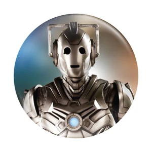 Doctor Who Cyberman Button Badge 58mm (2.25") - Picture 1 of 2