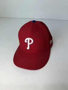 New Era 59FIFTY Philadelphia Phillies Cap Men 7 3/4 Red 6-Panel Fitted Hat Sport - Picture 1 of 12