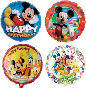 Mickey Mouse Birthday Balloon Bouquet Set of 4 Birthday Party Balloons - Picture 1 of 5