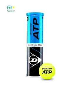 Tubo Oficial Dunlop ATP Tenis Tour Pelota - 4 Pelotas - Totalmente Nuevo en Tubo Sellado - Imagen 1 de 2