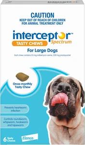 ™ Spectrum Heartworm & Worms for Dogs 22 - 45Kg - 6 Pack - Picture 1 of 2