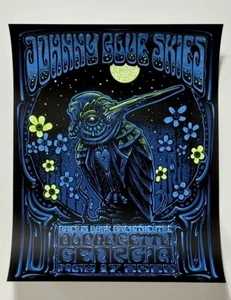 Johnny Blue Skies Poster Alpharetta GA 2025 Official #’d Low Run X/50 Silkscreen - Picture 1 of 11