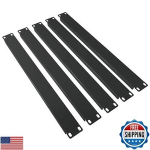 Panneau vierge 1U - (Pack de 5) - Accessoires de montage en rack - Entretoise métal remplissage 19" f - Photo 1/5