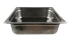 One Stainless Steel Steam Table Pan 12 X 10 X 4" No Lid 1/2 Size