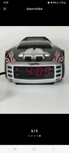 Emerson- Hot Wheels HW800 Red/Black Alarm Clock Radio with Snore Slammer. - Picture 1 of 4