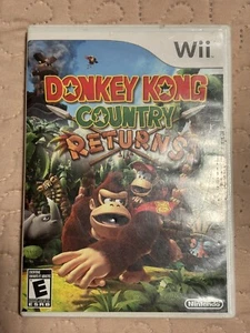 Donkey Kong Country Return Wii ha manuale completo altro 2010 Club carta classificata E - Foto 1 di 7