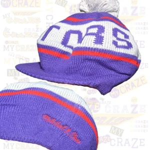 Toronto Raptors Mitchell & Ness NBA Knit Hat Beanie Old School Golf style - Picture 1 of 2