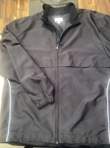 Cutter & Buck CB WindTec Golf Jacket. It’s Black With White Piping Size XXL - Picture 1 of 10