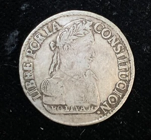 1830 Bolivia 2 Soles Simon Bolivar Potosi (BN-21) - Picture 1 of 3
