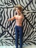 Mattel Barbie doll Ken male blonde rooted hair  blue eyes 2009 nude 