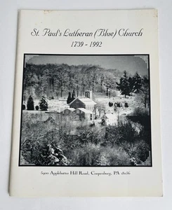 St Paul’s Lutheran Blue Church 1739-1992 Book History Trivia HTF Rare - Picture 1 of 5