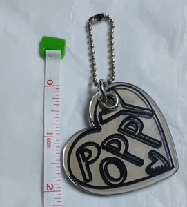 Auténtico Coach Corazón Amapola Plata Plástico Espejo Llavero Dije Llavero Etiqueta - Imagen 1 de 2