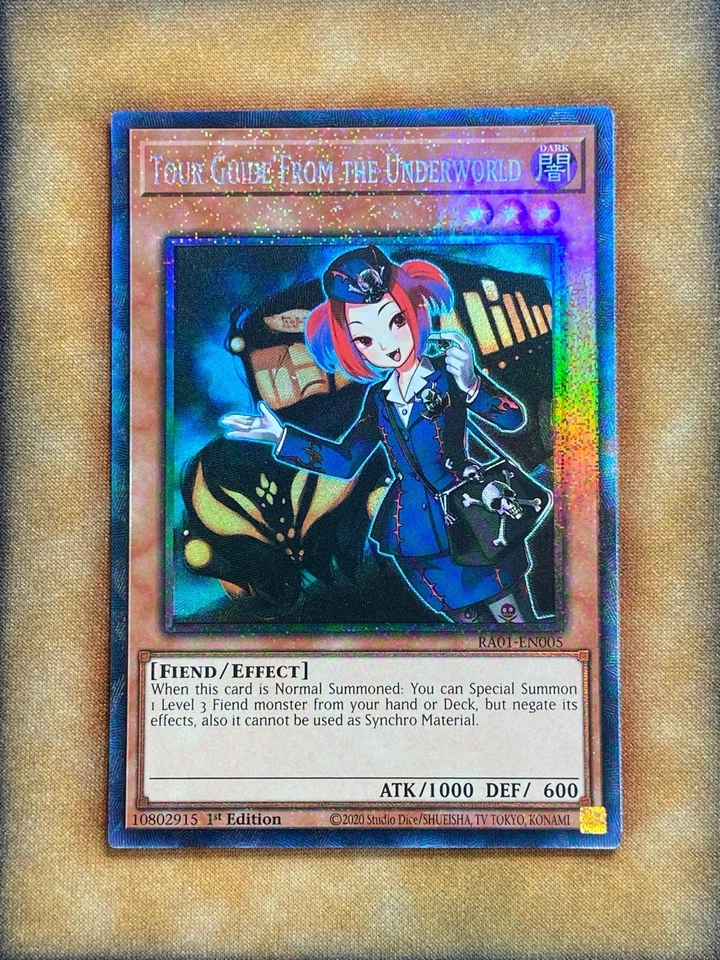 Yugioh Tour Guide From the Underworld RA01-EN005 棱镜收藏家 罕见 第一 近乎完好 — 第 1/1 张图片