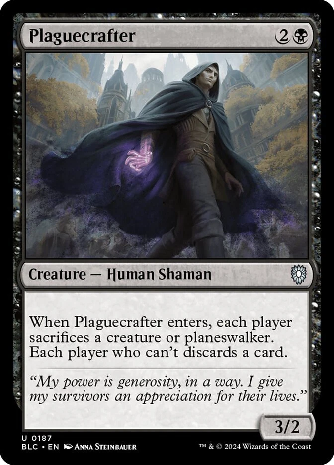MTG Plaguecrafter  - Bloomburrow Commander #187 - Image 1 of 1