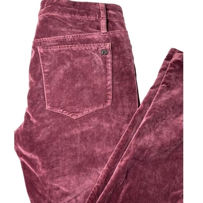 Pantalones de terciopelo Joes Jeans para mujer talla 28 elásticos vino borgoña vacaciones lujo indie Foto 1 de 4