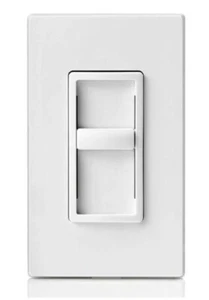 Leviton SureSlide Slide Dimmer 6672-3PW - 3 Count, White 150-Watt LED/CFL - Picture 1 of 3