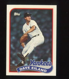 1989 TOPPS TIFFANY #8 DAVE EILAND ROOKIE RC NEW YORK YANKEES