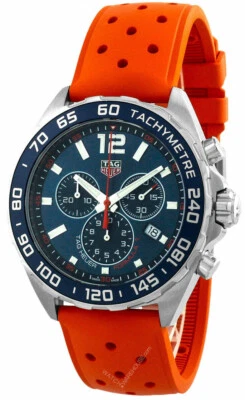TAG Heuer Formula 1 CHRONO Blue Dial Rubber Watch with 3 Subdials CAZ1014.FT8028 - Image 1 of 4