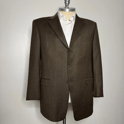 Chaqueta Abrigo Deportivo Burberry Hombre 46L Blazer Marrón Lana Sólida Foto 1 de 4