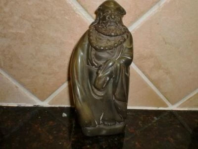 Подписанный, китайский ручной резьбы 100% Цинтянь камень счастливый зверь печать фигурка статуэтка - Изображение 1 из 4